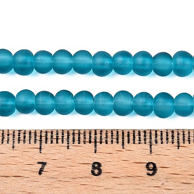 Baking Paint Transparent Glass Bead Strands X-GLAA-S031-4mm-18-1