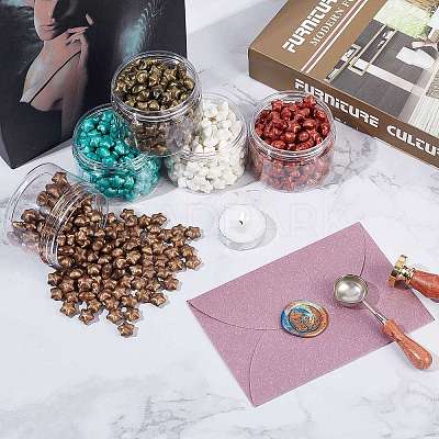 Sealing Wax Particles Kits for Retro Seal Stamp DIY-CP0003-54H-1