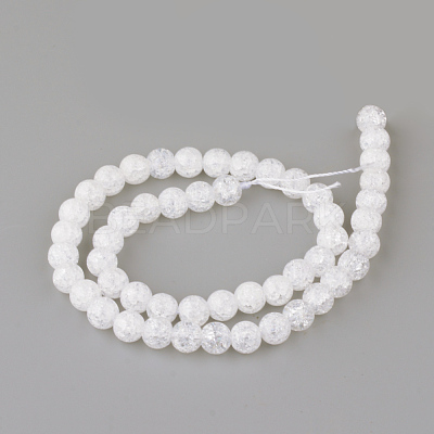 Synthetic Crackle Quartz Beads Strands X-GLAA-S134-10mm-05-1