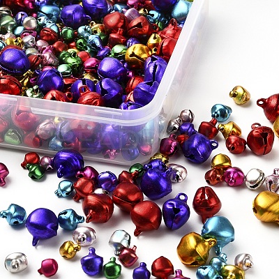 600Pcs 3 Style Aluminum Bell Charms ALUM-YW0001-01-1