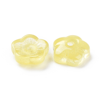 Imitation Jade Glass Beads GGLA-M004-02B-04-1