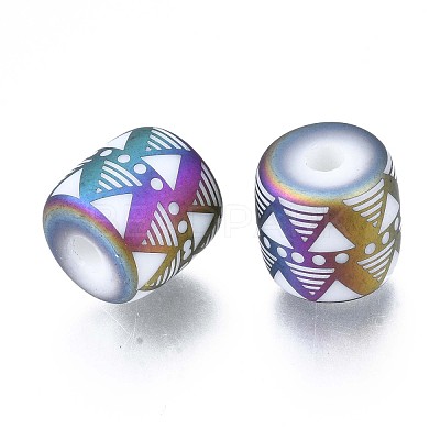 Electroplate Glass Beads EGLA-S196-06B-06-1