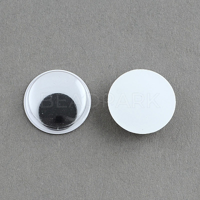 Black & White Wiggle Googly Eyes Cabochons DIY Scrapbooking Crafts Toy Accessories KY-S002-15mm-1