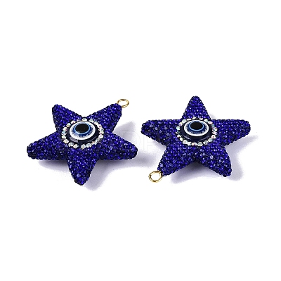 Handmade Polymer Clay & Rhinestone & Resin Big Pendants FIND-Q123-02D-1