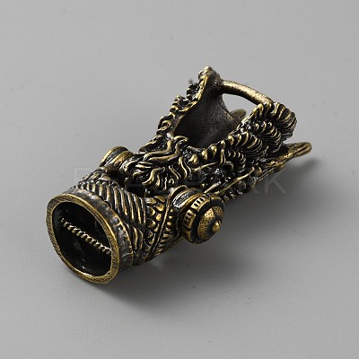 Tibetan Style Brass Shackle Clasps KK-WH0031-81AB-1