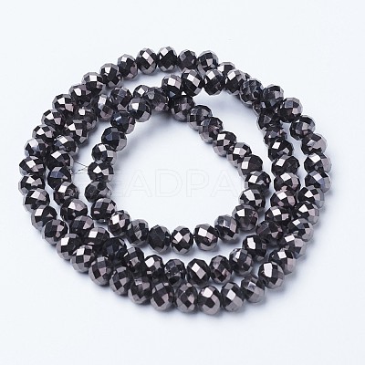 Electroplate Transparent Glass Beads Strands LS-EGLA-A034-T8mm-UA08-1