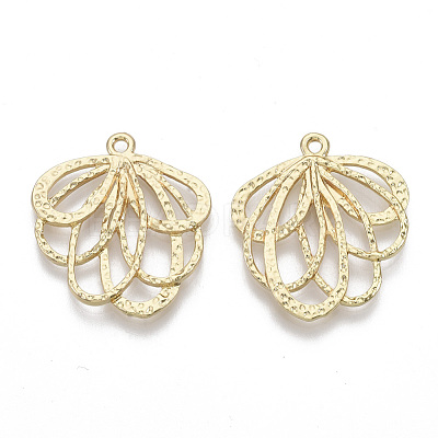 Alloy Hammered Pendants PALLOY-S132-016-1