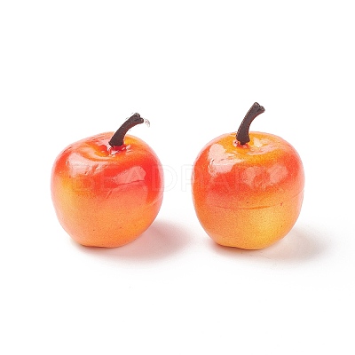 Mini Foam Imitation Apples DJEW-XCP0001-05C-1