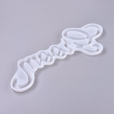Wedding DIY Word Groom Silicone Molds X-DIY-K017-08-1