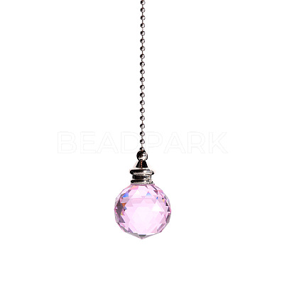 Glass Crystal Ceiling Fan Pull Chain Extenders PW-WG22568-04-1