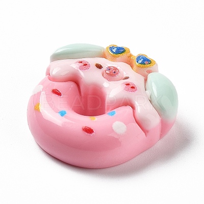 Pig Theme Opaque Resin Cabochons RESI-I057-A01-1