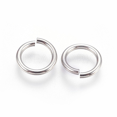 Tarnish Resistant 304 Stainless Steel Saw Cut Open Jump Rings X-STAS-P212-25P-10-1