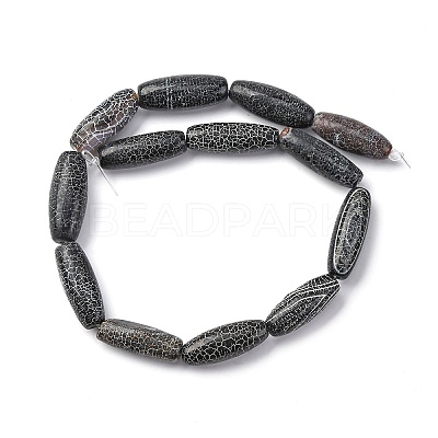 Natural Weathered Agate Beads Strands G-P570-C01-01-1