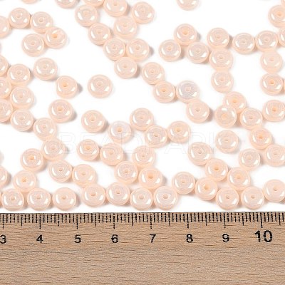 Opaque Colours Luster Glass Seed Beads SEED-P008-01C-14-1