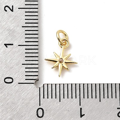 Brass Micro Pave Cubic Zirconia Pendants KK-Z135-05G-05-1