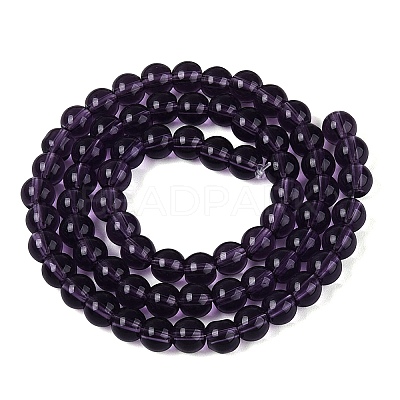Transparent Glass Beads Strands GLAA-T032-T6mm-29-1