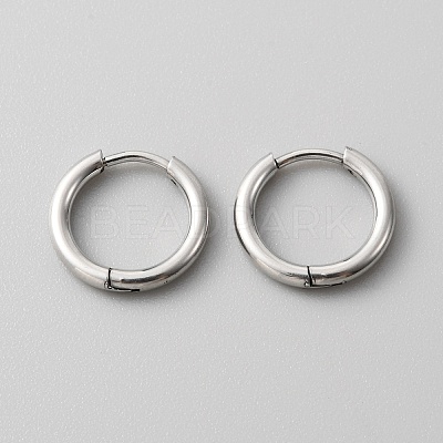 Stainless Steel Huggie Hoop Earrings with 316 Stainless Steeland Pins for Women EJEW-TAC0018-08A-1