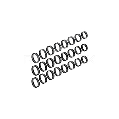 24Pcs 8 Size 201 Stainless Steel Grooved Finger Ring Settings STAS-UN0041-46EB-1