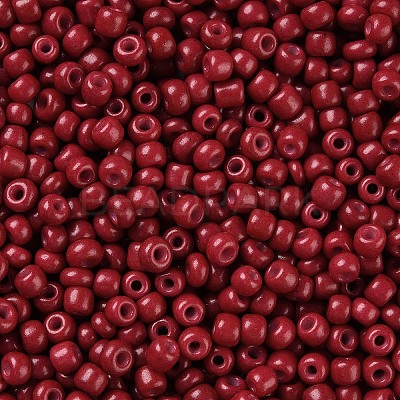 Baking Paint Glass Seed Beads SEED-S003-K14-1