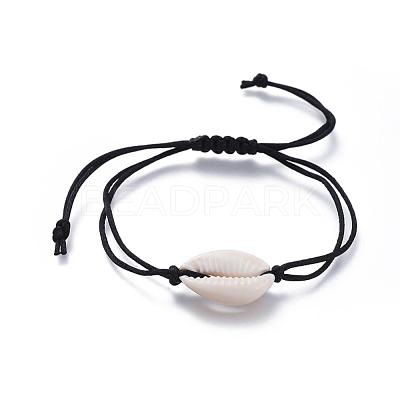 Adjustable Nylon Thread Braided Bead Bracelets BJEW-JB05119-1