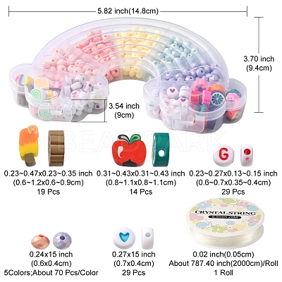 DIY Fruit Bracelet Making Kit DIY-YW0006-64-1