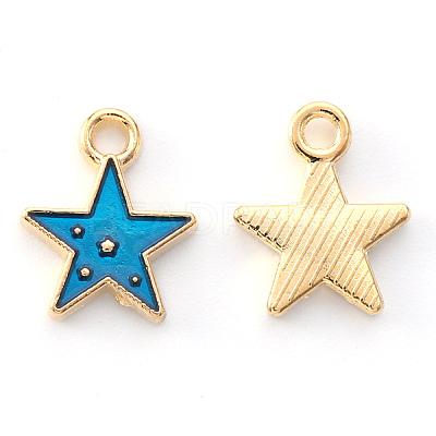 Alloy Enamel Charms X-ENAM-S121-028A-1