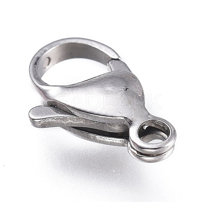 Tarnish Resistant 316 Surgical Stainless Steel Lobster Claw Clasps STAS-M281-01P-F-1