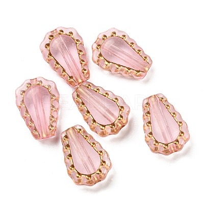 Plating Transparent Acrylic Beads OACR-B013-24C-1