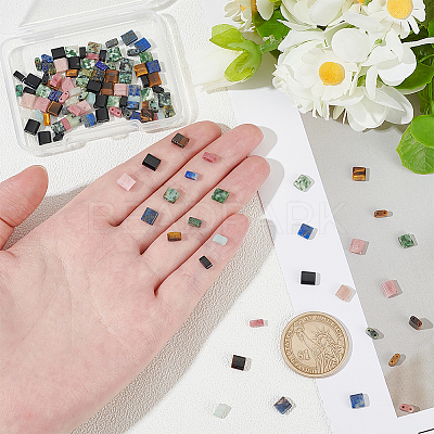 120Pcs 12 Styles Natural Mixed Gemstone Beads G-WR0001-05-1