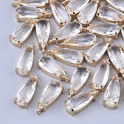 Transparent Glass Pendants GLAA-T007-22-1