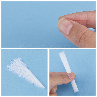 900Pcs Plastic Simulated Animal Whiskers for Crafts Needle Felting DIY-CY0002-72C-1