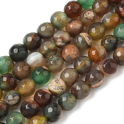Natural Agate Beads Strands X-G-C082-A01-52-1