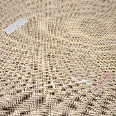 Transparent Rectangle Self Adhesive Cellophane Bags for Necklace Display Cards LS-X-OPC-M001-01-1