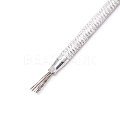 Carving Craft Stainless Steel 7 Pin Feather Wire Texture Pro Needle Pottery Tools DIY-WH0182-53-1