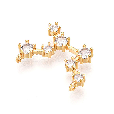 Brass Micro Pave Cubic Zirconia Pendants KK-N261-120G-G-1
