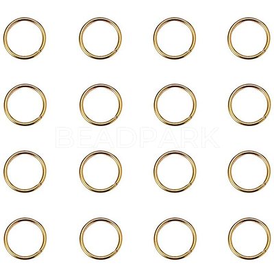 Brass Open Jump Rings KK-PH0006-10mm-G-1