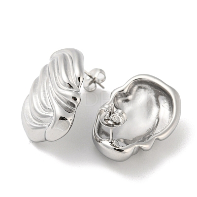 Non-Tarnish 304 Stainless Steel Stud Earrings EJEW-G367-06P-1
