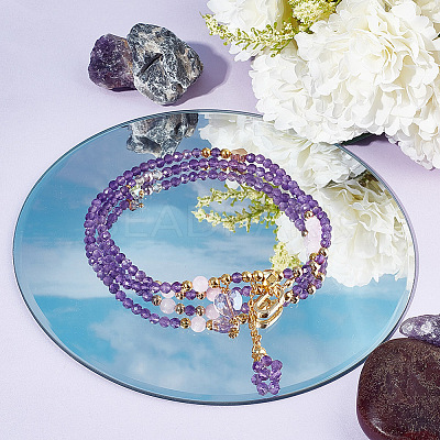 1 Strand Natural Amethyst Beads Strands G-OC0005-39-1