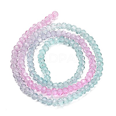 Transparent Painted Glass Beads Strands X1-DGLA-A034-T2mm-A10-1