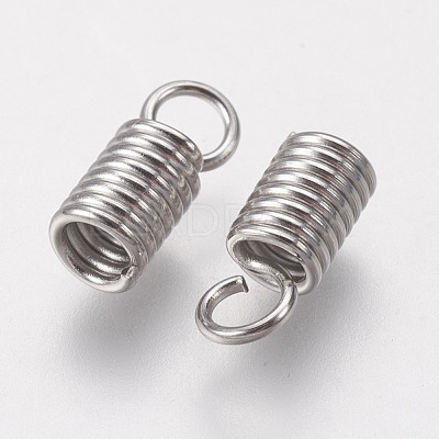 Tarnish Resistant 304 Stainless Steel Cord Ends STAS-F141-21P-10x4-1