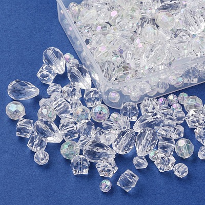 Transparent Acrylic Beads TACR-FS0001-42-1