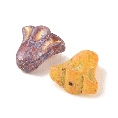 Baking Paint Glass Beads DGLA-G004-01B-1