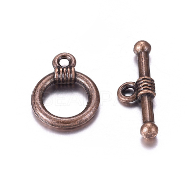 Tibetan Style Alloy Toggle Clasps X-RLF0034Y-NF-1