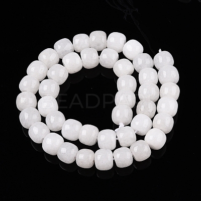 Dyed Natural White Jade Beads Strands G-T138-S01-1