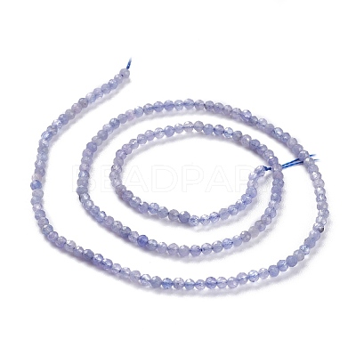 Natural Tanzanite Beads Strands G-A026-A05-2mm-1