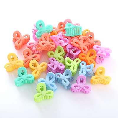 Bowknot Plastic Claw Hair Clips OHAR-P021-09A-04-1