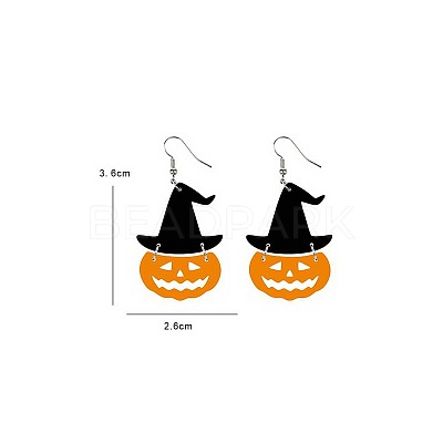 Halloween Theme Acrylic Dangle Earrings FS-WG9F574-07-1