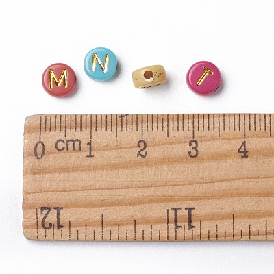 Opaque Mixed Color Acrylic Beads MACR-Q242-011A-1