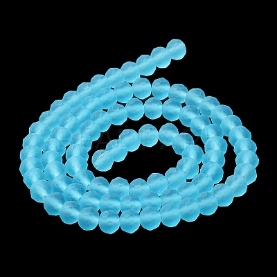 Transparent Glass Beads Strands X1-EGLA-A034-T4mm-MD08-1