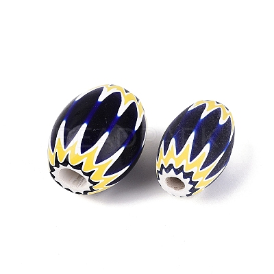 Handmade Millefiori Glass Barrel Beads LA-N002-32B-1